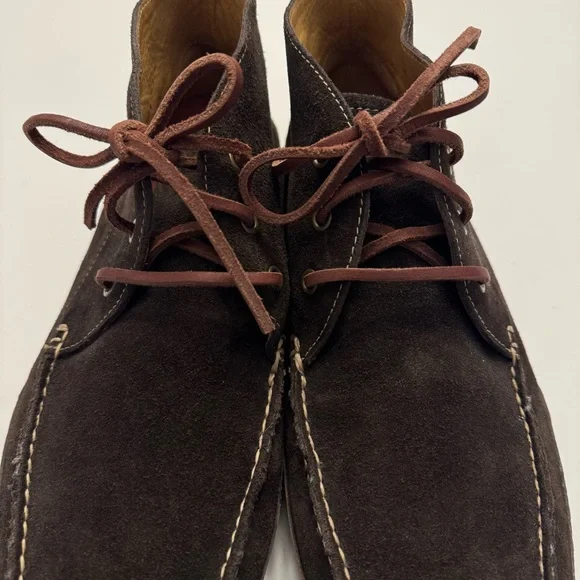 Cole Haan Chukka Moccasin Driver Sole Boots Brown Suede 13  display picture 1